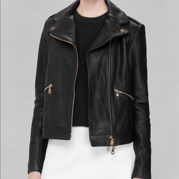 Leather Jacket Gold Hardware | Poshmark